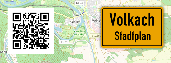 Stadtplan Volkach