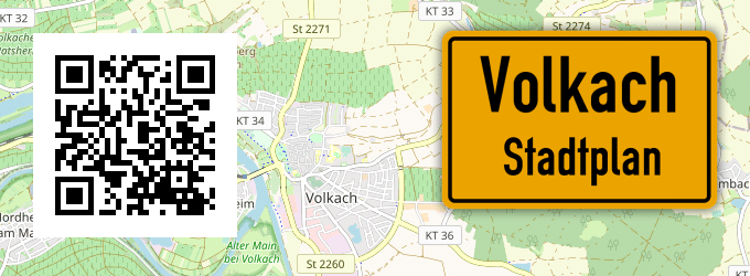 Stadtplan Volkach