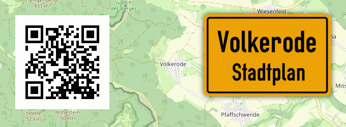 Stadtplan Volkerode, Eichsfeld