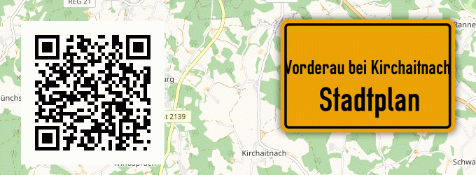Stadtplan Vorderau bei Kirchaitnach