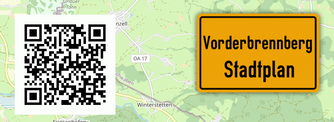 Stadtplan Vorderbrennberg, Allgäu