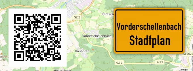 Stadtplan Vorderschellenbach