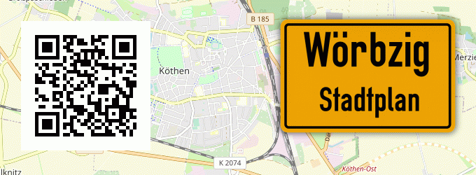Stadtplan Wörbzig
