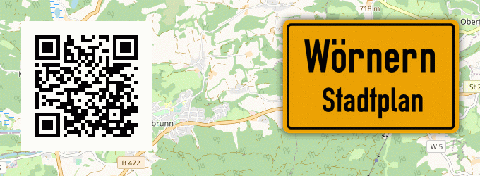 Stadtplan Wörnern