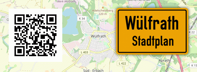 Stadtplan Wülfrath