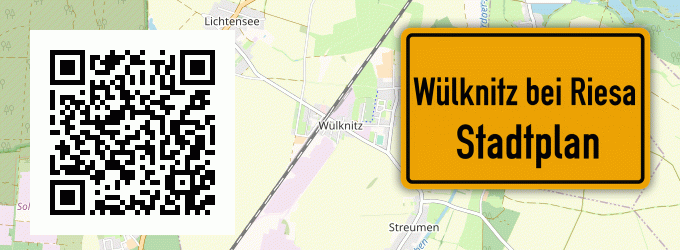 Stadtplan Wülknitz bei Riesa