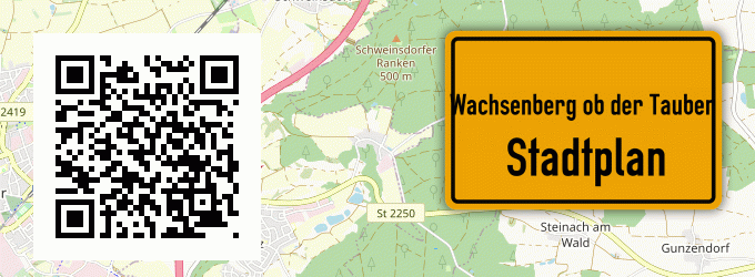 Stadtplan Wachsenberg ob der Tauber