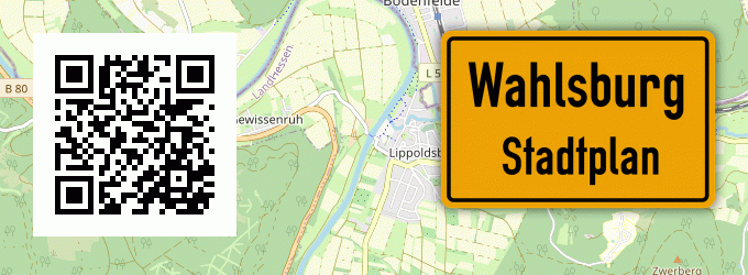 Stadtplan Wahlsburg, Weser