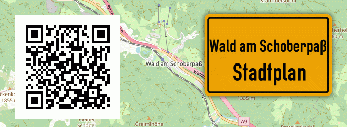 Stadtplan Wald am Schoberpaß