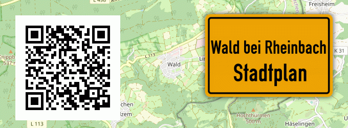 Stadtplan Wald bei Rheinbach