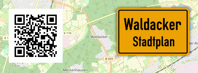 Stadtplan Waldacker