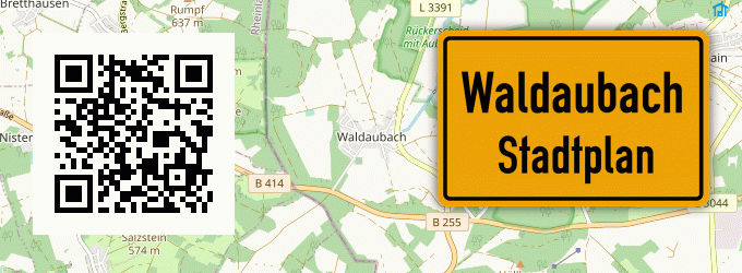 Stadtplan Waldaubach