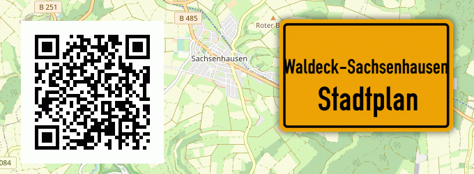 Stadtplan Waldeck-Sachsenhausen