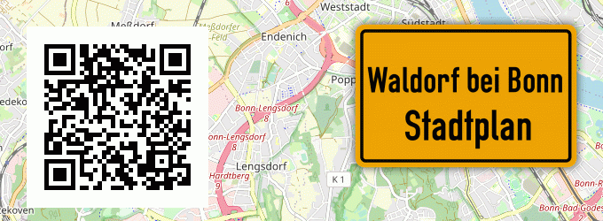 Stadtplan Waldorf bei Bonn