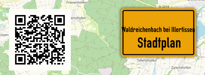 Stadtplan Waldreichenbach bei Illertissen