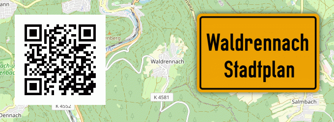 Stadtplan Waldrennach