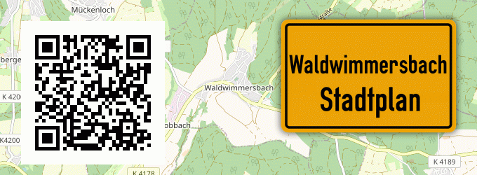 Stadtplan Waldwimmersbach