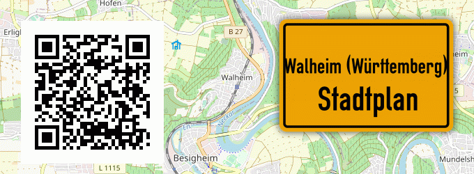 Stadtplan Walheim (Württemberg)