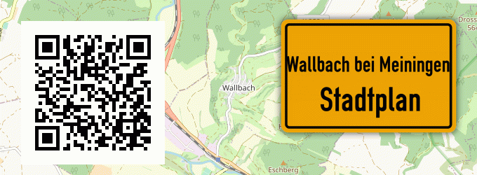 Stadtplan Wallbach bei Meiningen