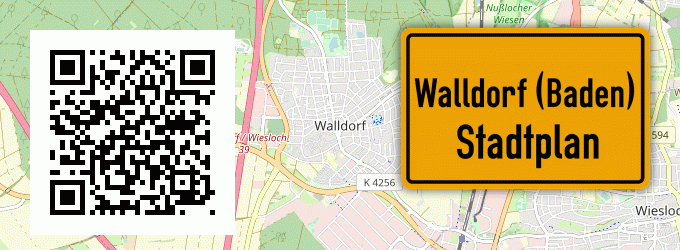 Stadtplan Walldorf (Baden)