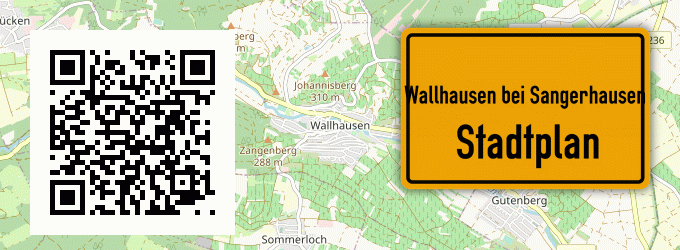 Stadtplan Wallhausen bei Sangerhausen