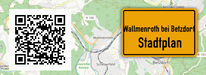 Stadtplan Wallmenroth bei Betzdorf