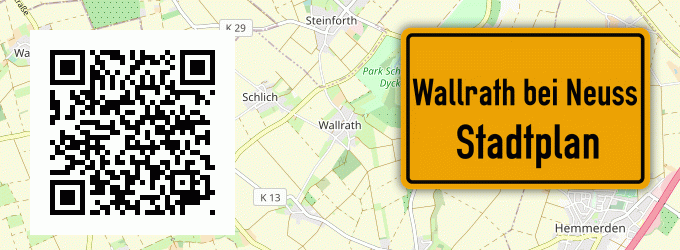 Stadtplan Wallrath bei Neuss