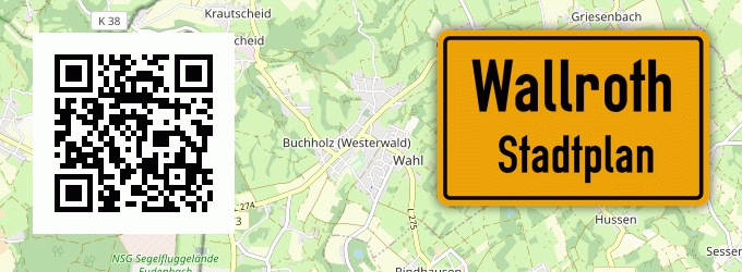Stadtplan Wallroth, Westerwald