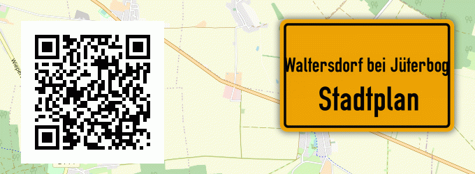 Stadtplan Waltersdorf bei Jüterbog