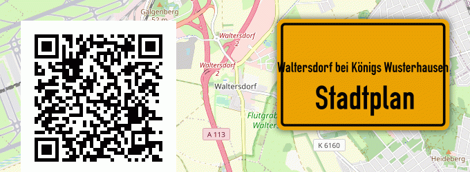 Stadtplan Waltersdorf bei Königs Wusterhausen