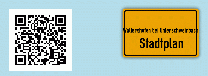 Stadtplan Waltershofen bei Unterschweinbach