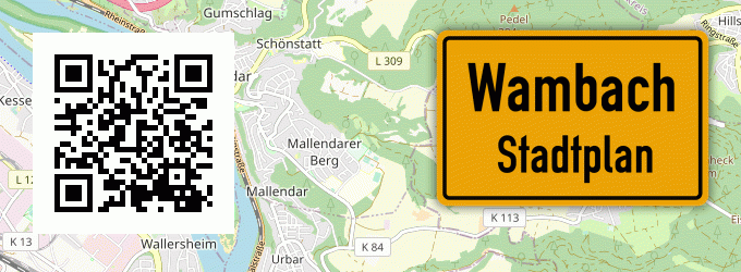 Stadtplan Wambach, Vils