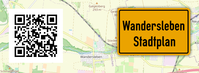 Stadtplan Wandersleben