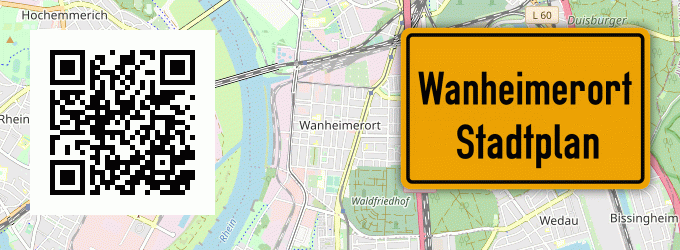 Stadtplan Wanheimerort