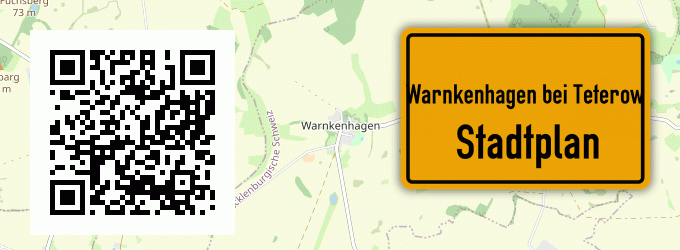 Stadtplan Warnkenhagen bei Teterow