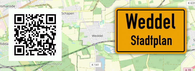 Stadtplan Weddel
