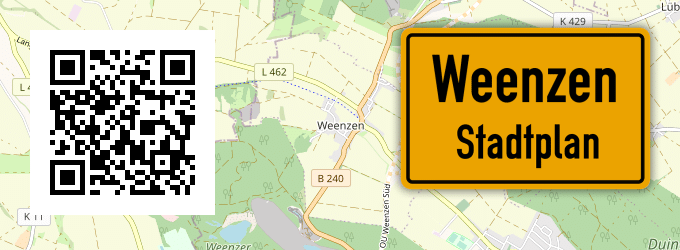 Stadtplan Weenzen