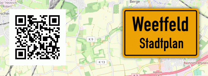 Stadtplan Weetfeld