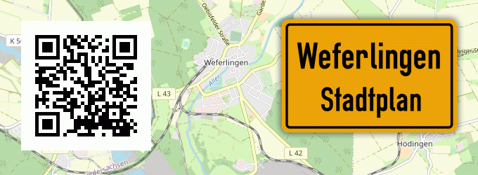 Stadtplan Weferlingen, Kreis Wolfenbüttel