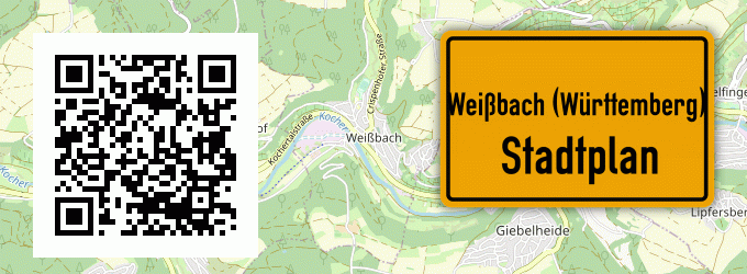 Stadtplan Weißbach (Württemberg)