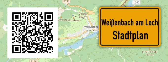 Stadtplan Weißenbach am Lech