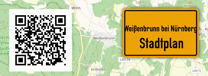 Stadtplan Weißenbrunn bei Nürnberg