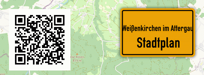 Stadtplan Weißenkirchen im Attergau