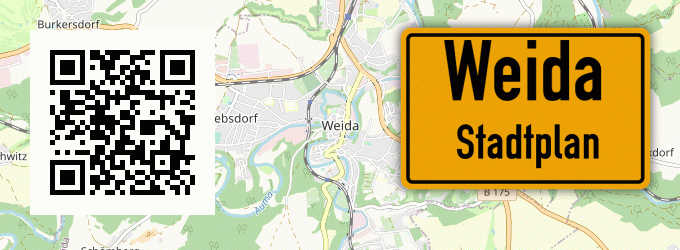 Stadtplan Weida, Thüringen