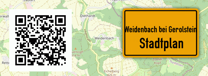 Stadtplan Weidenbach bei Gerolstein