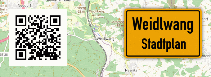Stadtplan Weidlwang, Oberpfalz