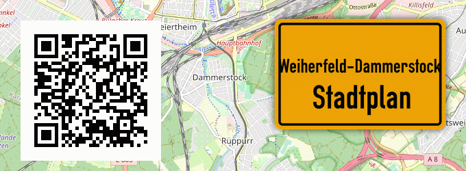 Stadtplan Weiherfeld-Dammerstock