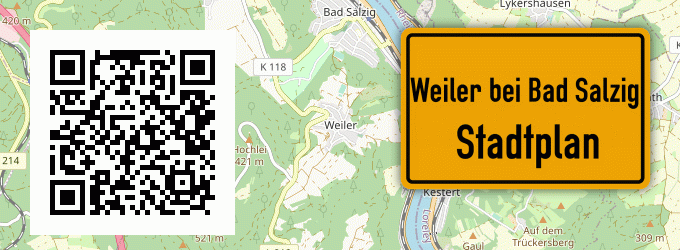 Stadtplan Weiler bei Bad Salzig