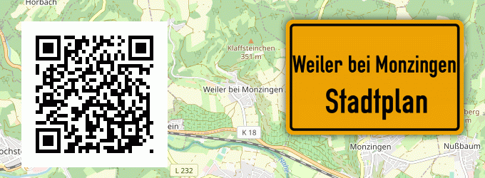Stadtplan Weiler bei Monzingen