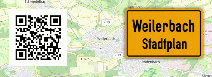Stadtplan Weilerbach, Pfalz